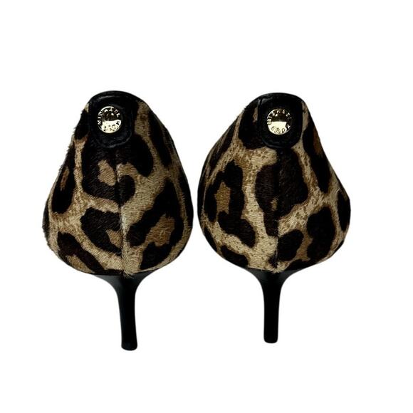 Michael Kors Leopard Pointed Toe Kitten Heels - Picture 5 of 6
